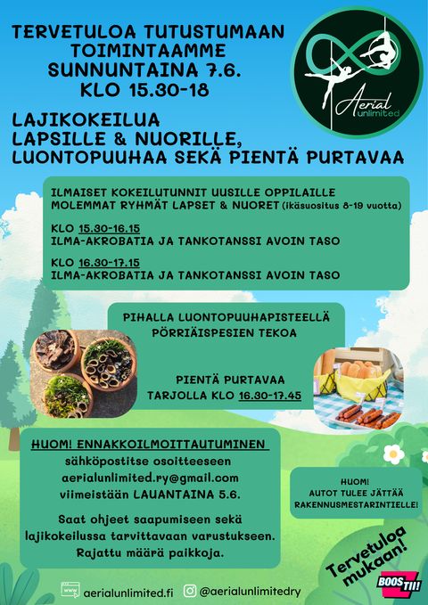Avoimet ovet -tapahtuman mainoskuva.